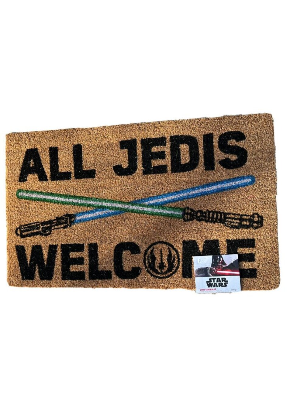 Disney Star Wars All Jedis Welcome Coir Doormat 30x18 NWT Rebels